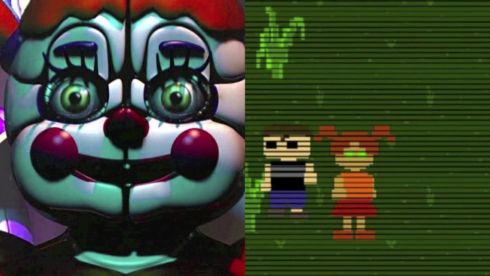 Baby comparison to little girl in FNAF4 Minigame