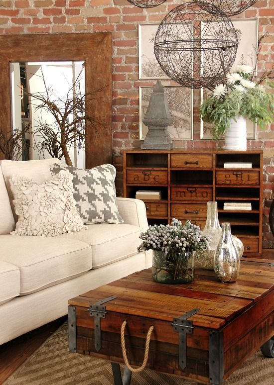 Dreaming of an Industrial/Rustic Living Room