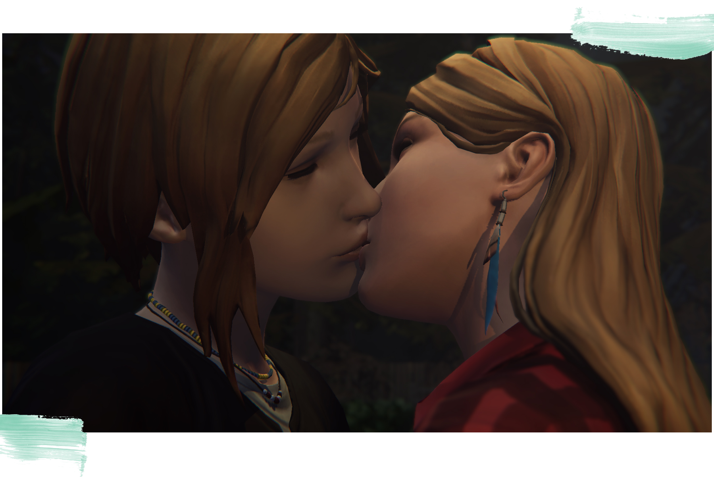 Chloe and Rachel Kiss