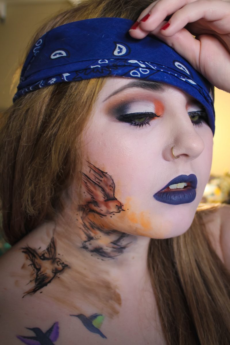Bird Box Inspired Makeup using Juvia’s Place The Warrior II Palette